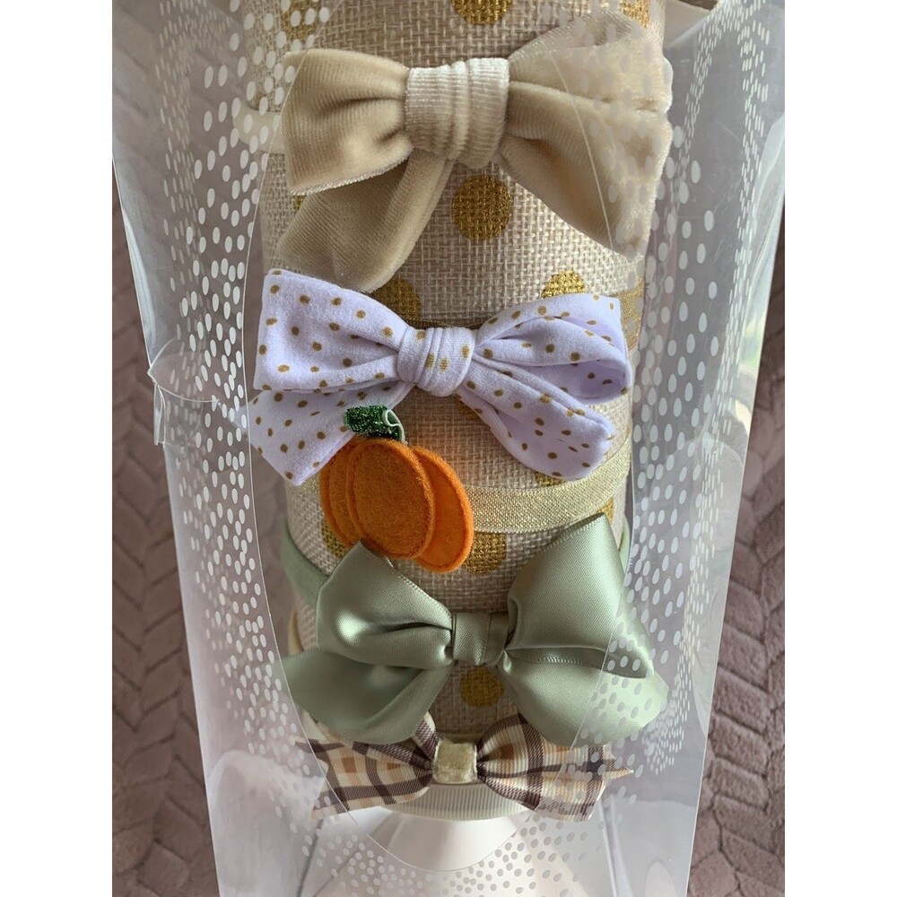 Elly & Emmy My First Headband Stand and 5 Headbands Brand New Fall Autumn Baby